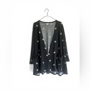 LuLaRoe Blue and White Star Print Cardigan